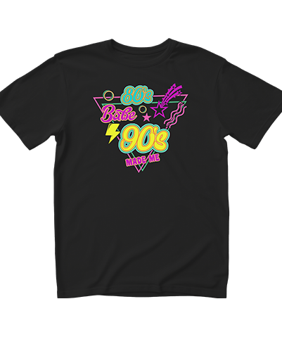 Retro 80s Babe Black No BG