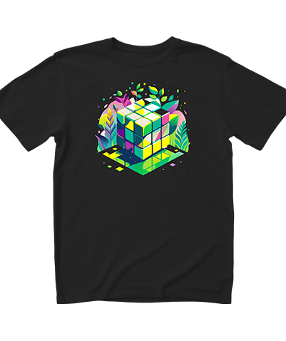 Retro Cube Black No BG